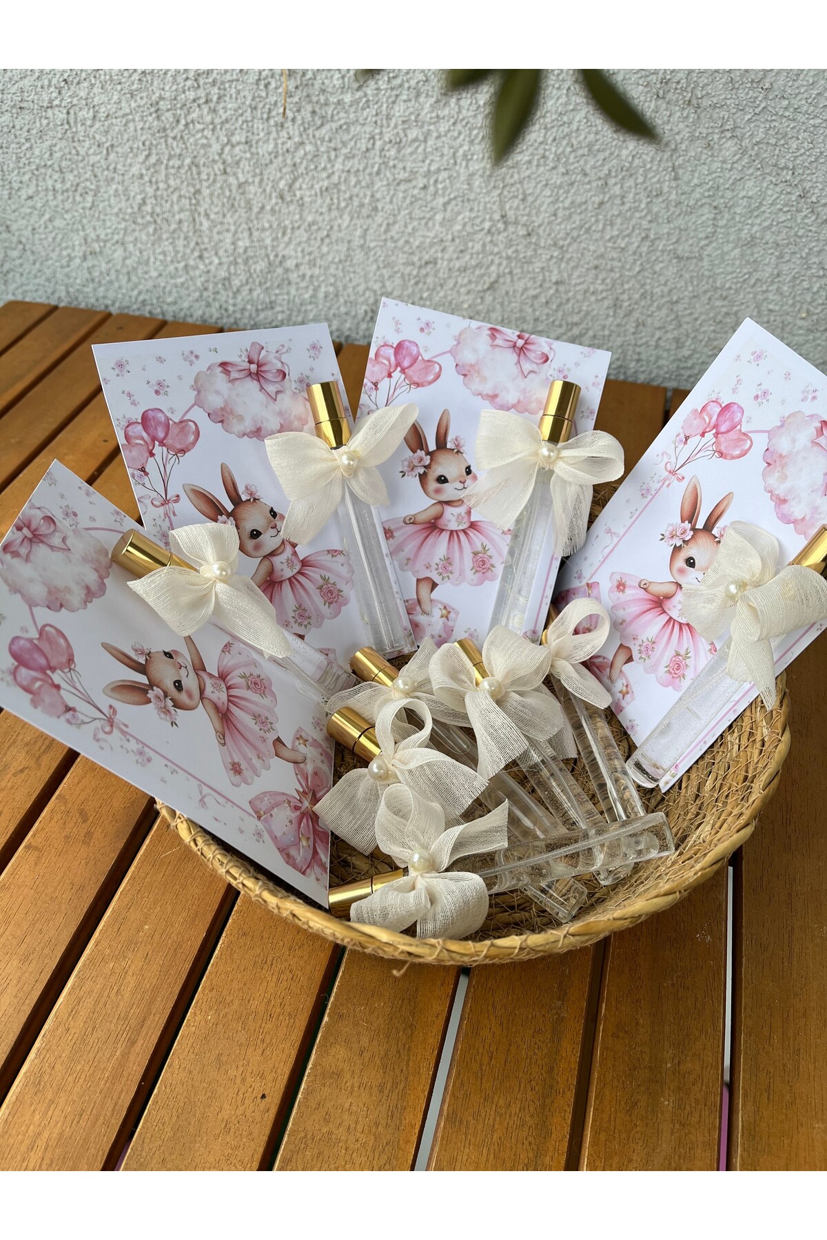 TATLI TELAŞLAR 22 Fiyonklu Cam Mini Parfüm Şişesi - Doğum Günü, Yeni Doğan, Diş Buğdayı Hediyelik - 25 Adet fotoğrafı 4 (önizleme)