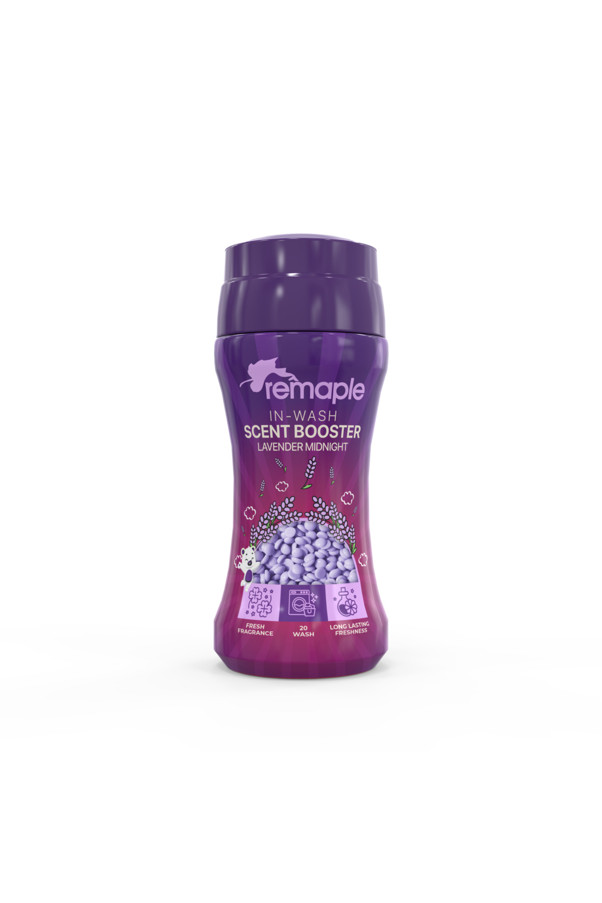 REMAPLE Ароматизирани перли за пране (усилвател на аромата), 210 г - Лавандул...