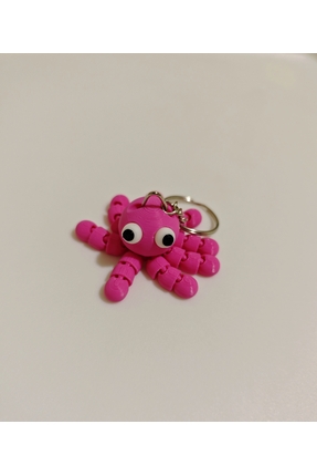 3D Karamürsel Sevimli Ahtapot Anahtarlık