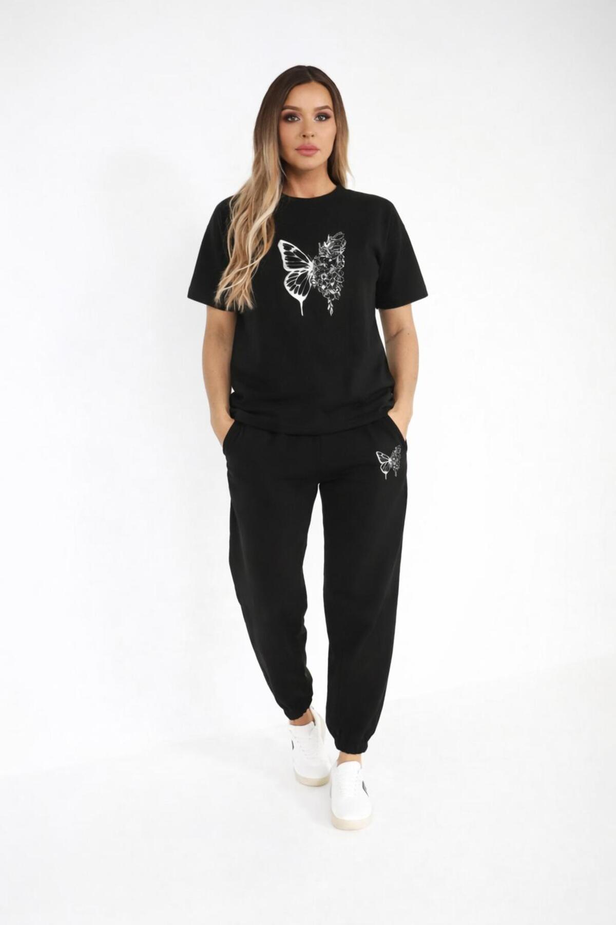 zeag ŽENSKI KOMPLET MAJICE I TRENERKE SA BIRUŠKIM IZRAVOTOM