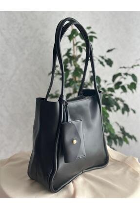 SÜYA Çanta & Kemer Kadın Bebek Cüzdanlı Büyük Boy Çanta