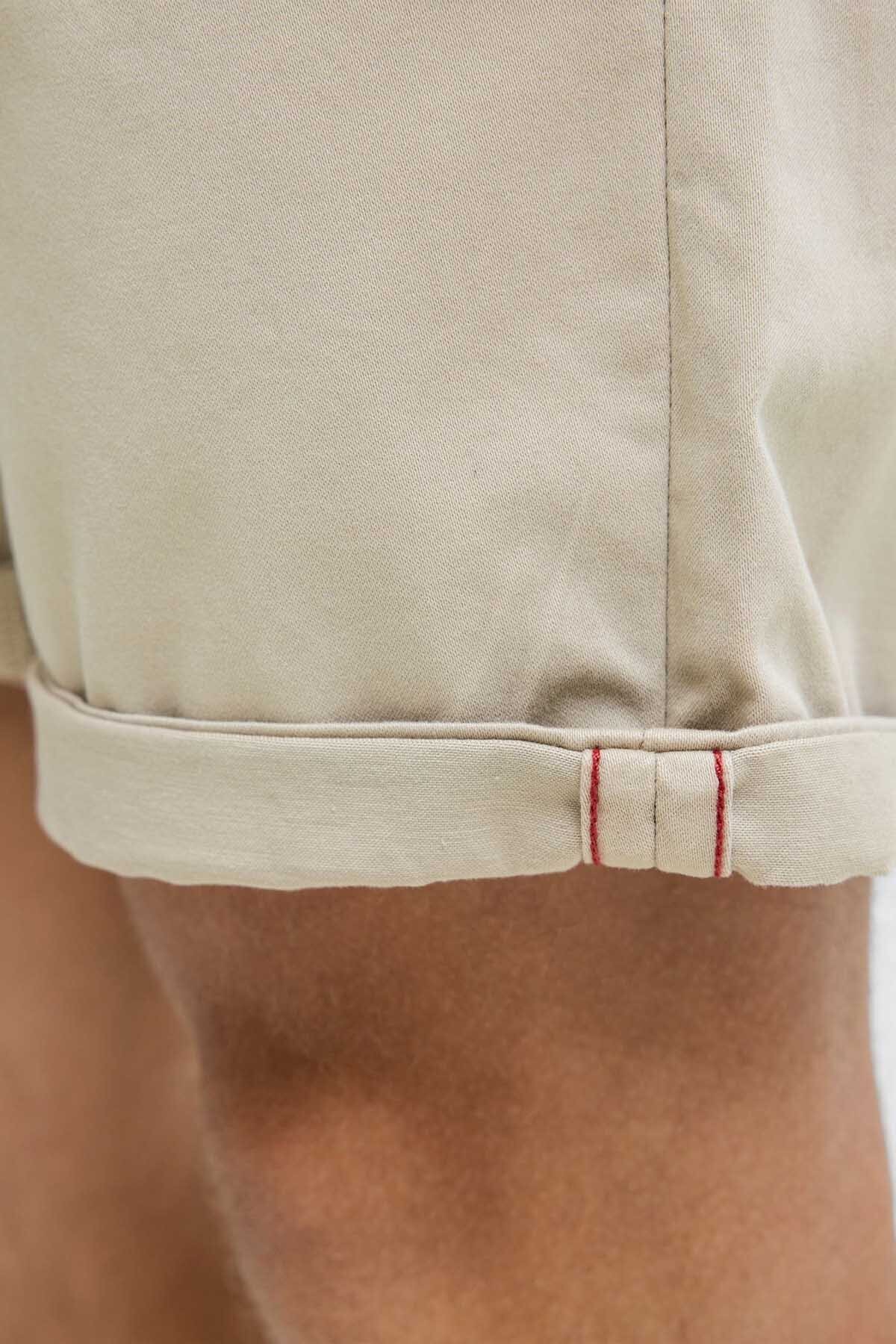 Jack & Jones  Erkek Düz Renk Penye Şort - Bowie - Görsel 5