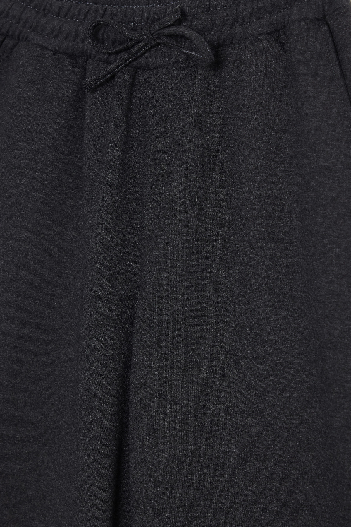 Tudors  Erkek Antrasit Pamuklu Baggy Fit Rahat Kesim Beli Bağcıklı Yan Cepli Örme Eşofman Altı - Görsel 3