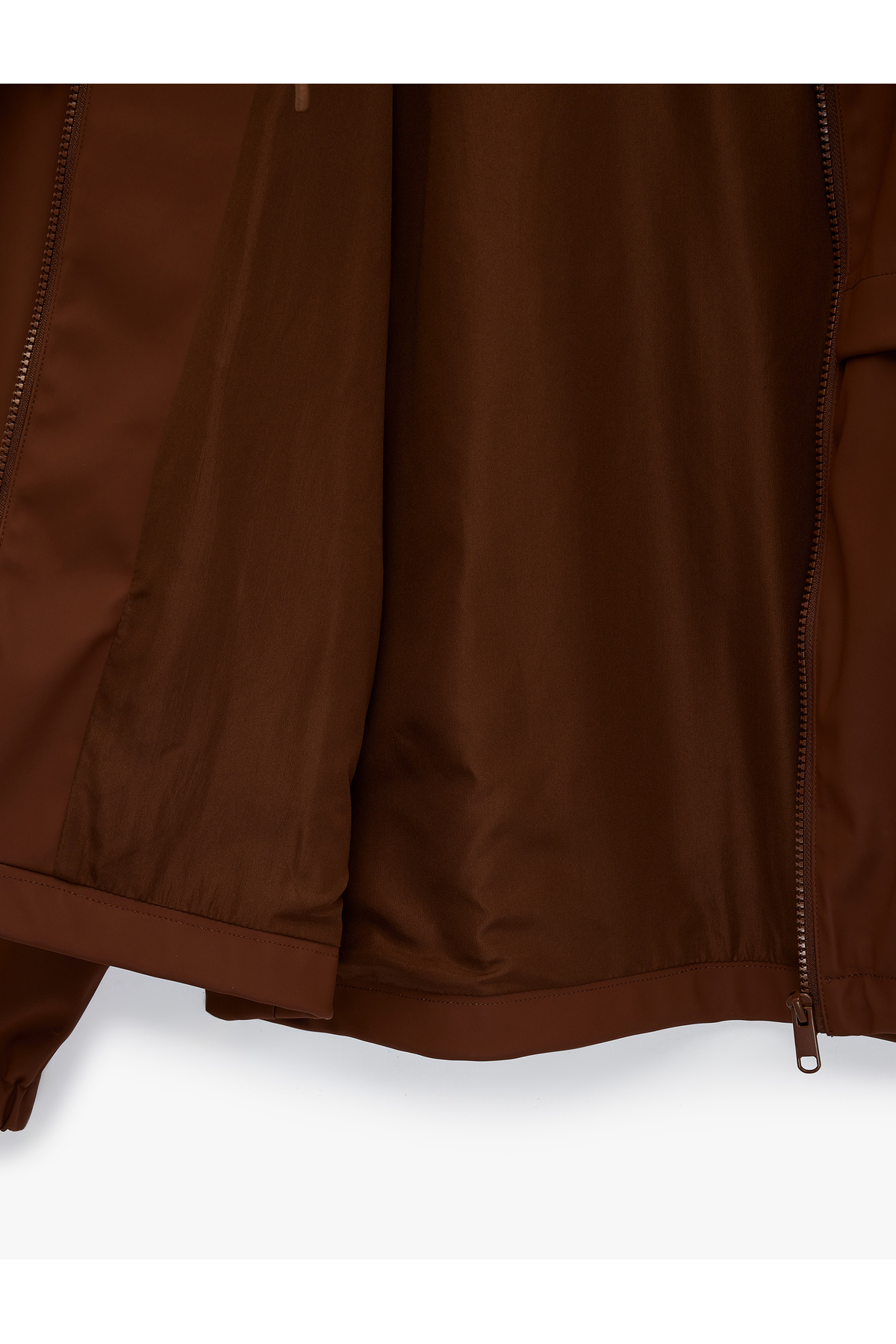 Koton  Fermuarlı Cepli Uzun Kollu Kapüşonlu Yağmurluk - Görsel 6