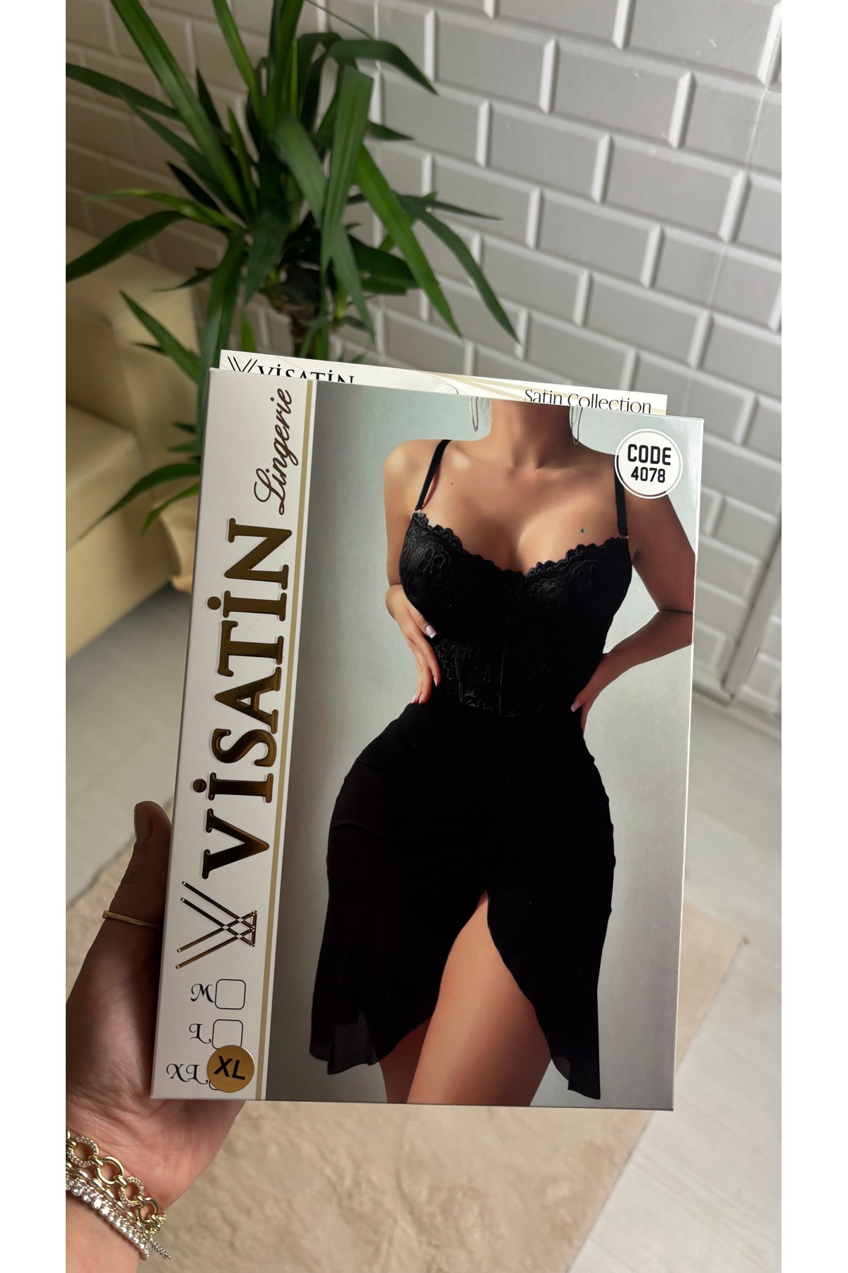 Visatin Lingerie Kadın Mini GECELİK