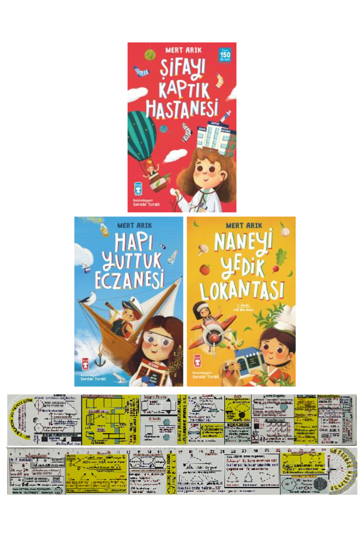 Timaş Çocuk Mert Arık 3 Kitap Set / Şifayı Kaptık Hastanesi+Hapı