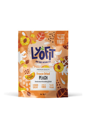 Lyofit Food Freeze Dried Şeftali 15g 1 Adet