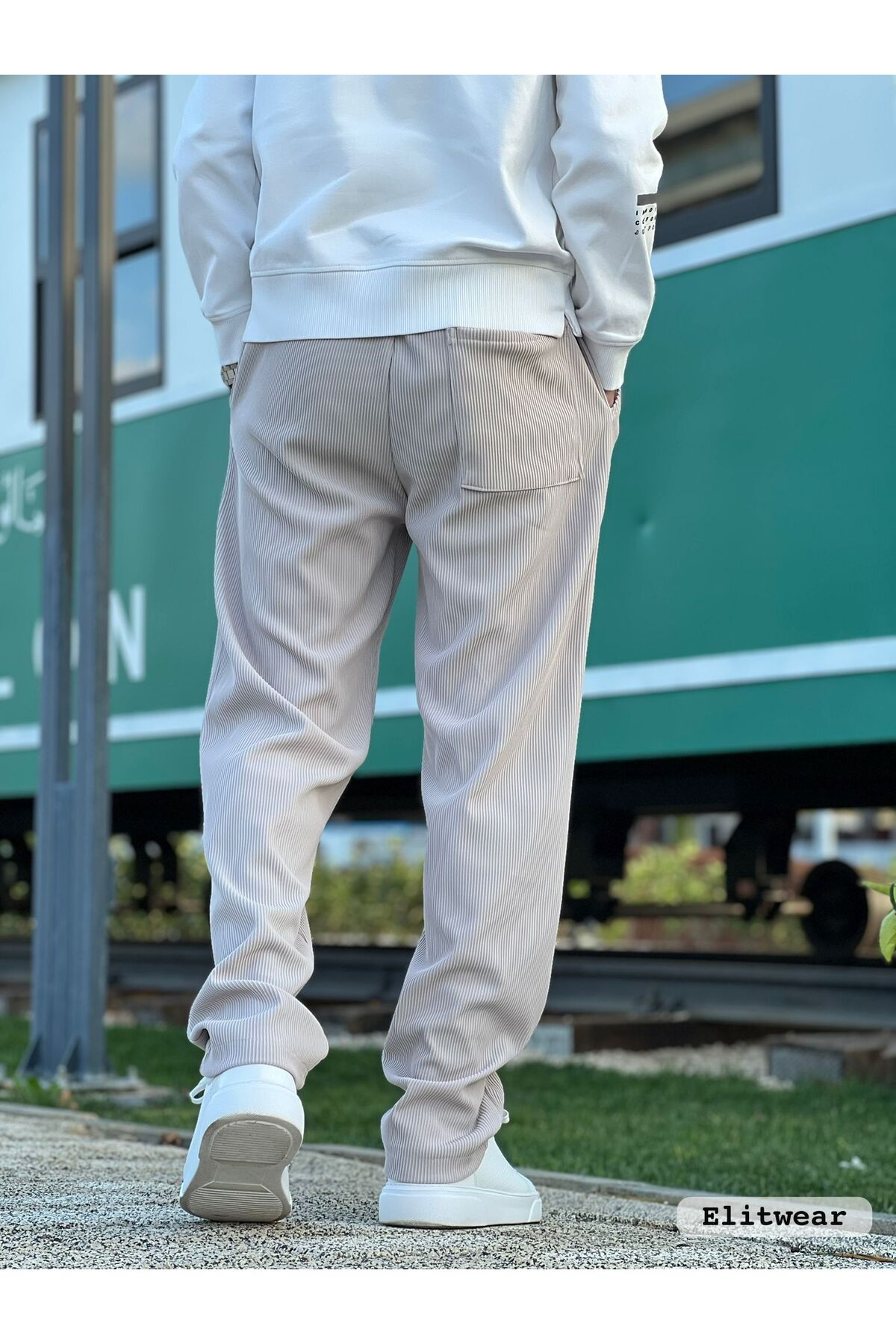 ElitWear  Erkek Baggy Fit Rahat Kalıp Relaxed Jogger Pantolon - Görsel 2