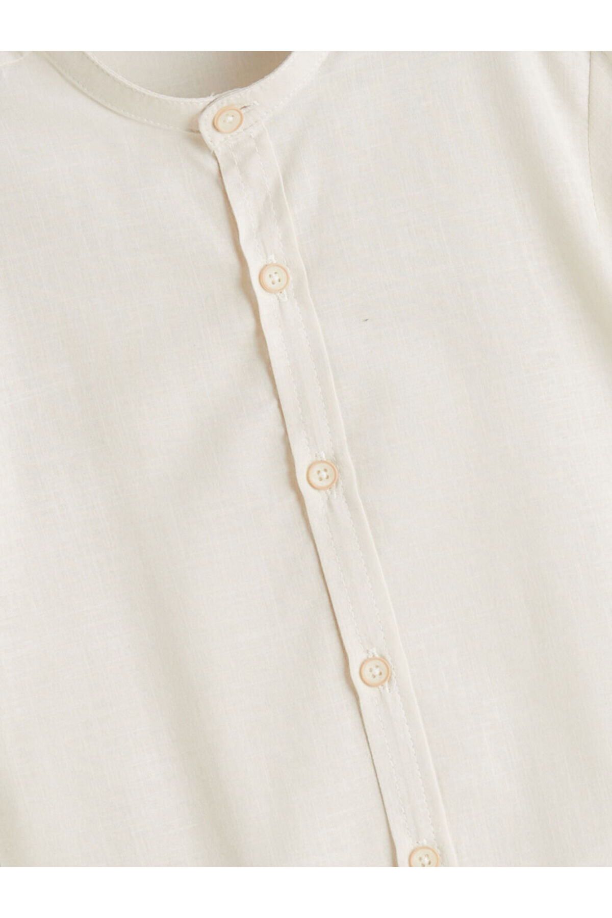 LC Waikiki Bej Hakim Yaka Kısa Kollu Erkek Çocuk Gömlek fotoğrafı 2 (önizleme)