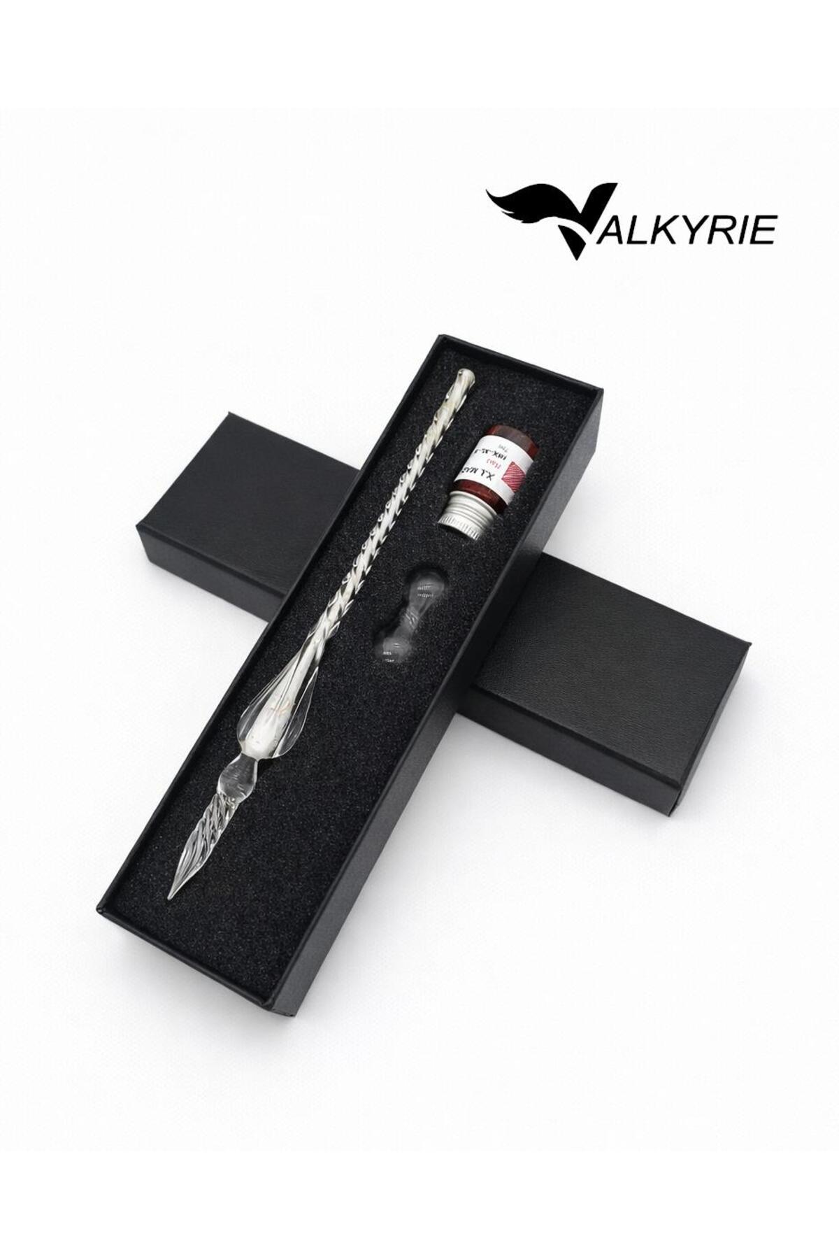 Handmade Phosphor Glass Bottom Pen Set – Special Design Glow in the Dark with Gift Box