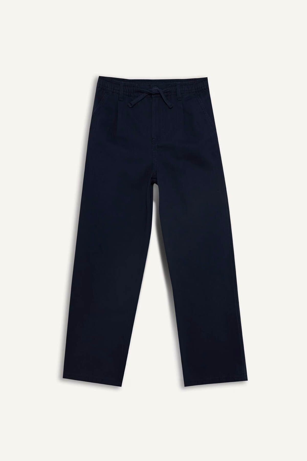 %100 Pamuk Düz Paça Gabardin Pantolon Erkek Çocuk G6740A826SP