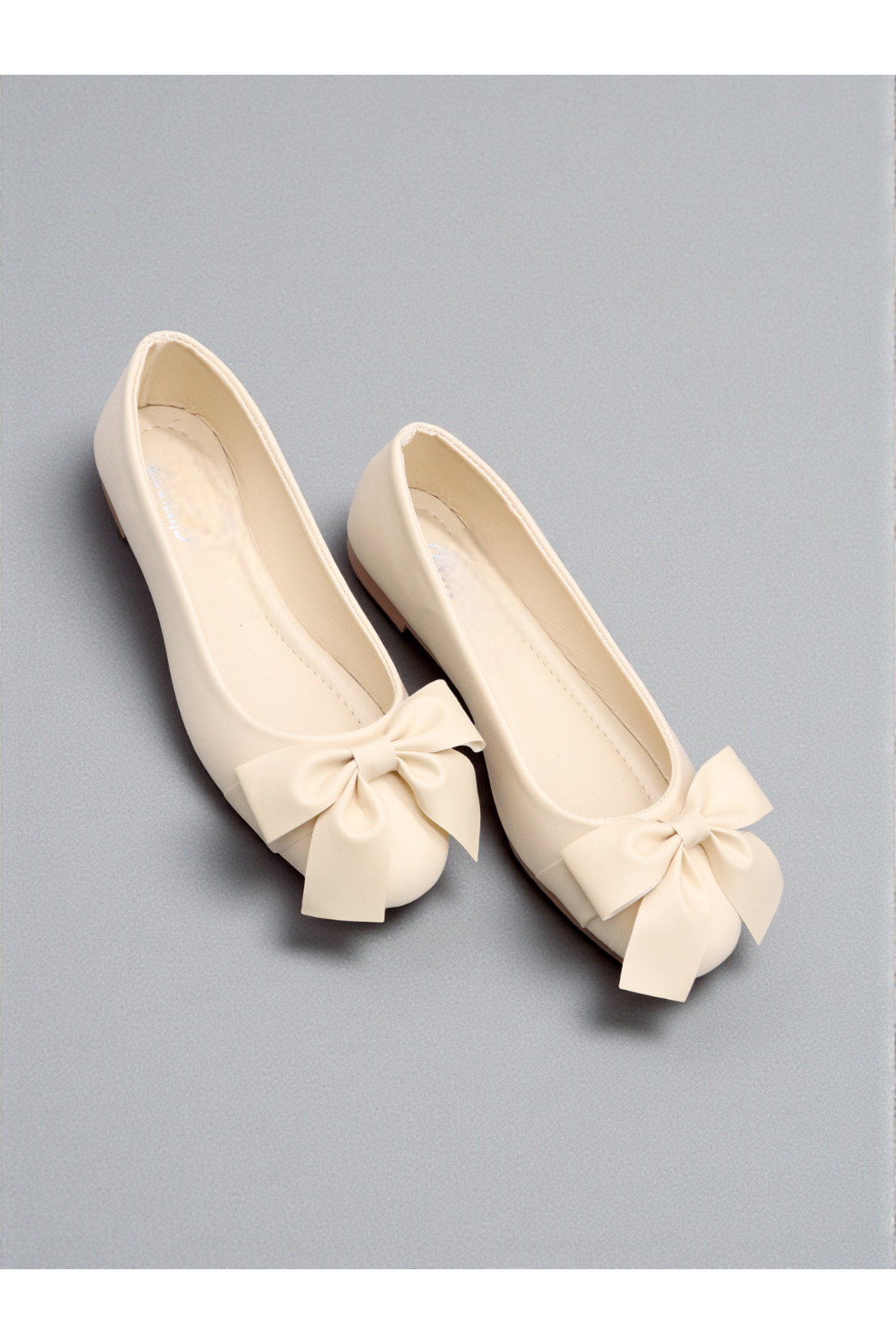 HFKY  Yuvarlak Burun Kurdele Detaylı Babet - Görsel 3