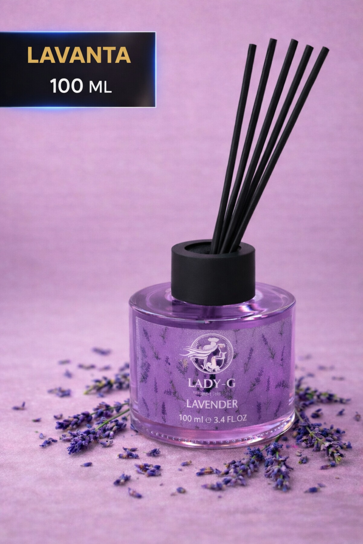 Lady Diffuser G Lady Lady-G LAVANTA Yüksek Kalite Premium Reed Diffuser Bambu Oda ...
