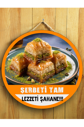 Mayeka Cafeler Restoranlar Tatlıcılar İçin Baklava Duvar Kapı Tablo Ahşap Ask...