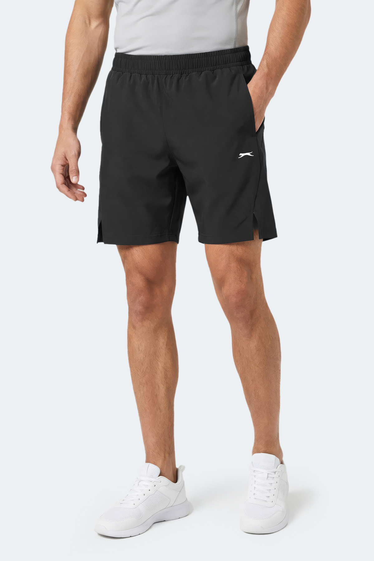 شلوارک ورزشی مشکی جیب‌دار مردانه RADIANT اسلازنگر شورت ورزشی Slazenger