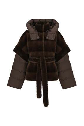 Rogue&Relic Studios Sienna Suni Kürklü Kaban Kahverengi