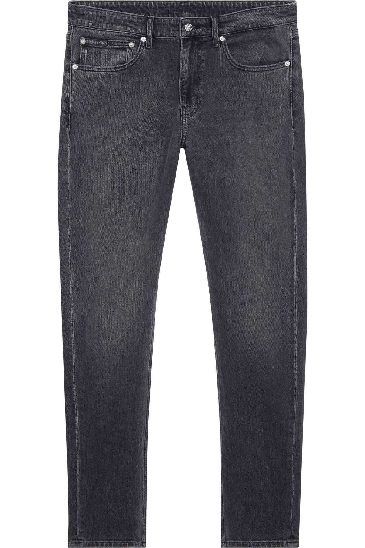 کلوین کلاین شلوار جین مردانه باریک مخروطی، مشکی ۱ بای