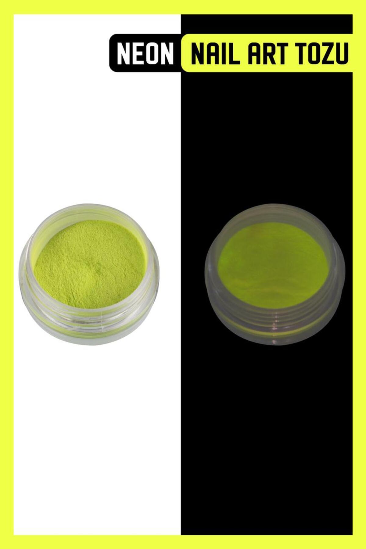 MOZIUR Neon Tırnak Süsleme Süs Toz — سبز 8683089020002