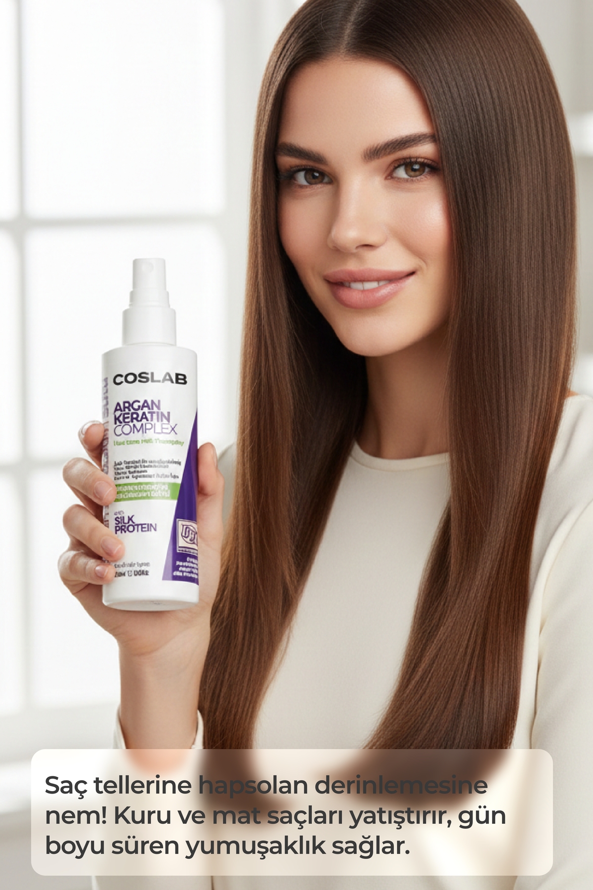 Argan Yağı & Keratin Sütü 200ml Saç Besleyici İpek Proteini Aloe Vera Kuru ve Yıpranmış Saçlar İçin — 8684904310889 — تصویر 4 از 6