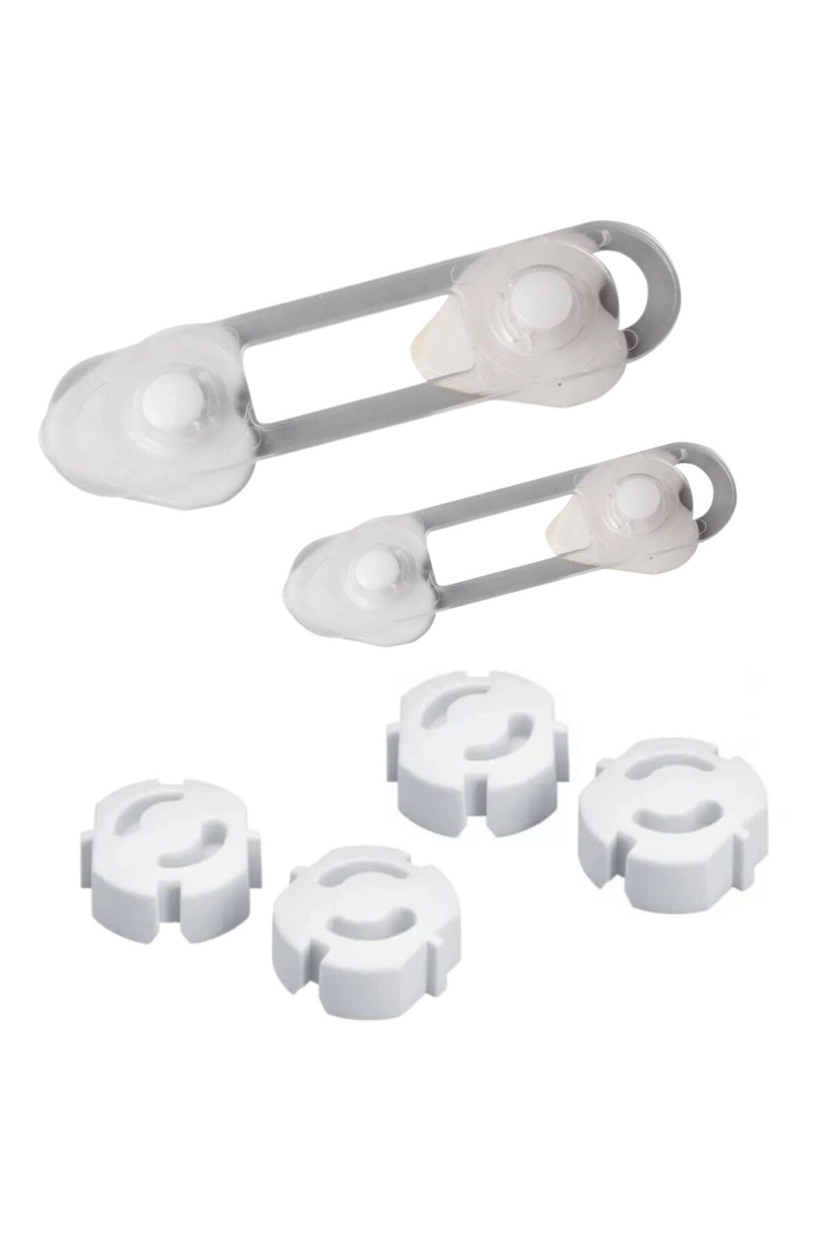 Leyaton BUFFER® 6 Parça Çocuk Güvenlik 3'lü Seti-2 Boy Çekmece,Dolap Kilidi ve 4 Adet Priz İçi Güvenlik Düğm fotoğrafı 2 (önizleme)