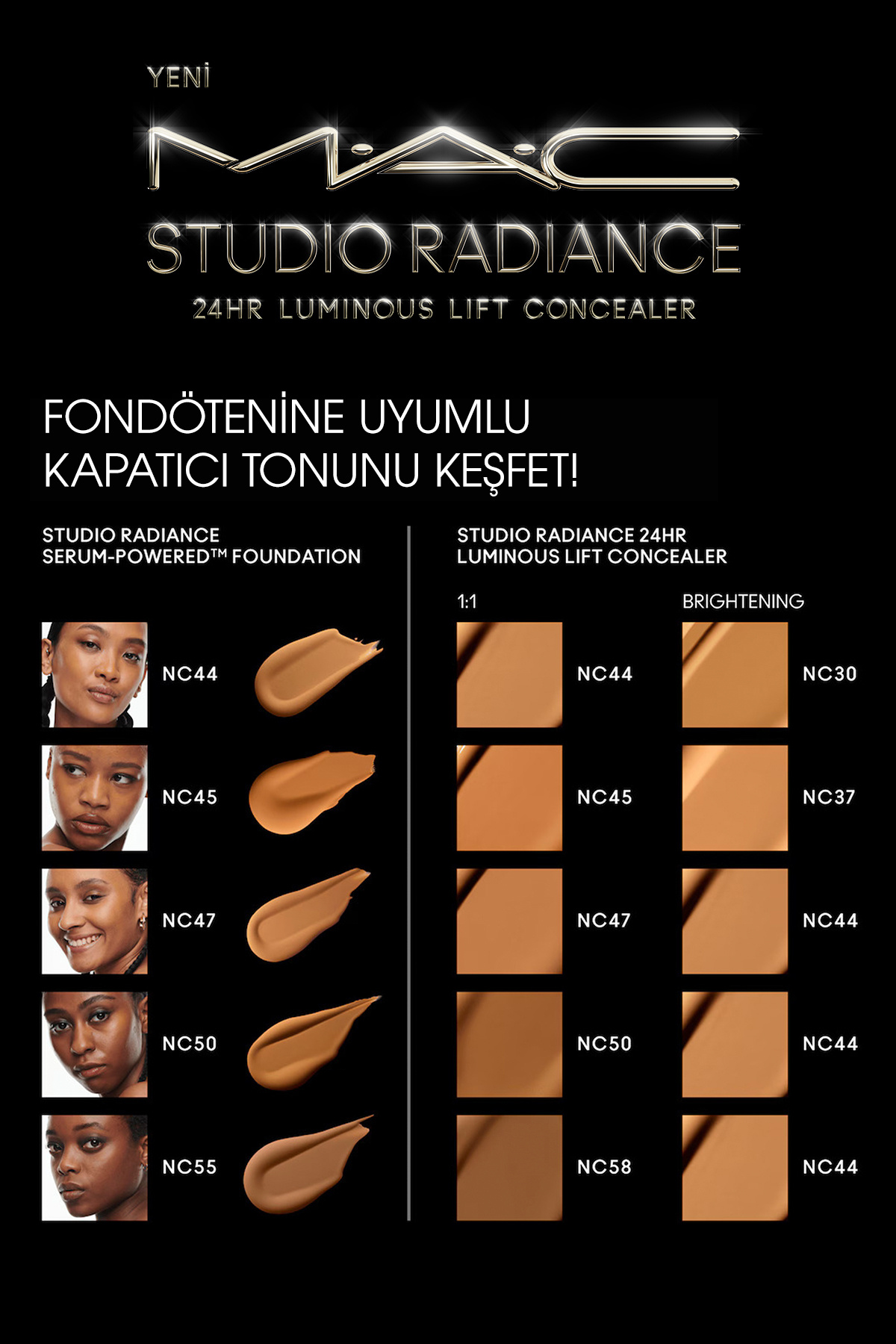 کانسیلر 24hr Luminous Lift Studio Radiance - Skin Care Serum Concealer 11 ml - NC55 — قهوه‌ای 128597 — تصویر 7 از 7