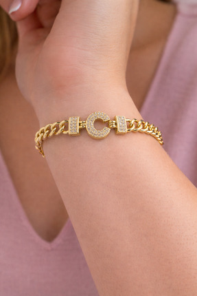 charmove ile kendinizi şımartın Xuping 14 Ayar Renginde C Harf Model Gurmet Z...