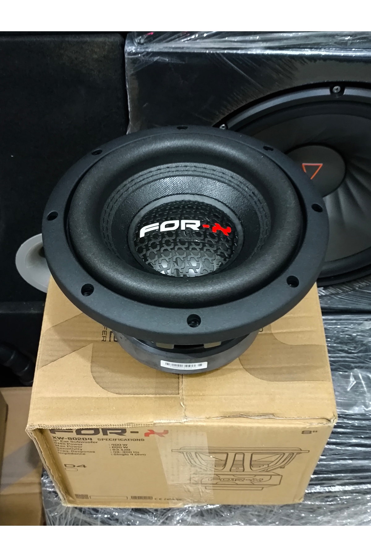 For-X XW-802 D4 20CM SUBWOOFER 800W -400RMS ÇİFT BOBİN - Fiyatı