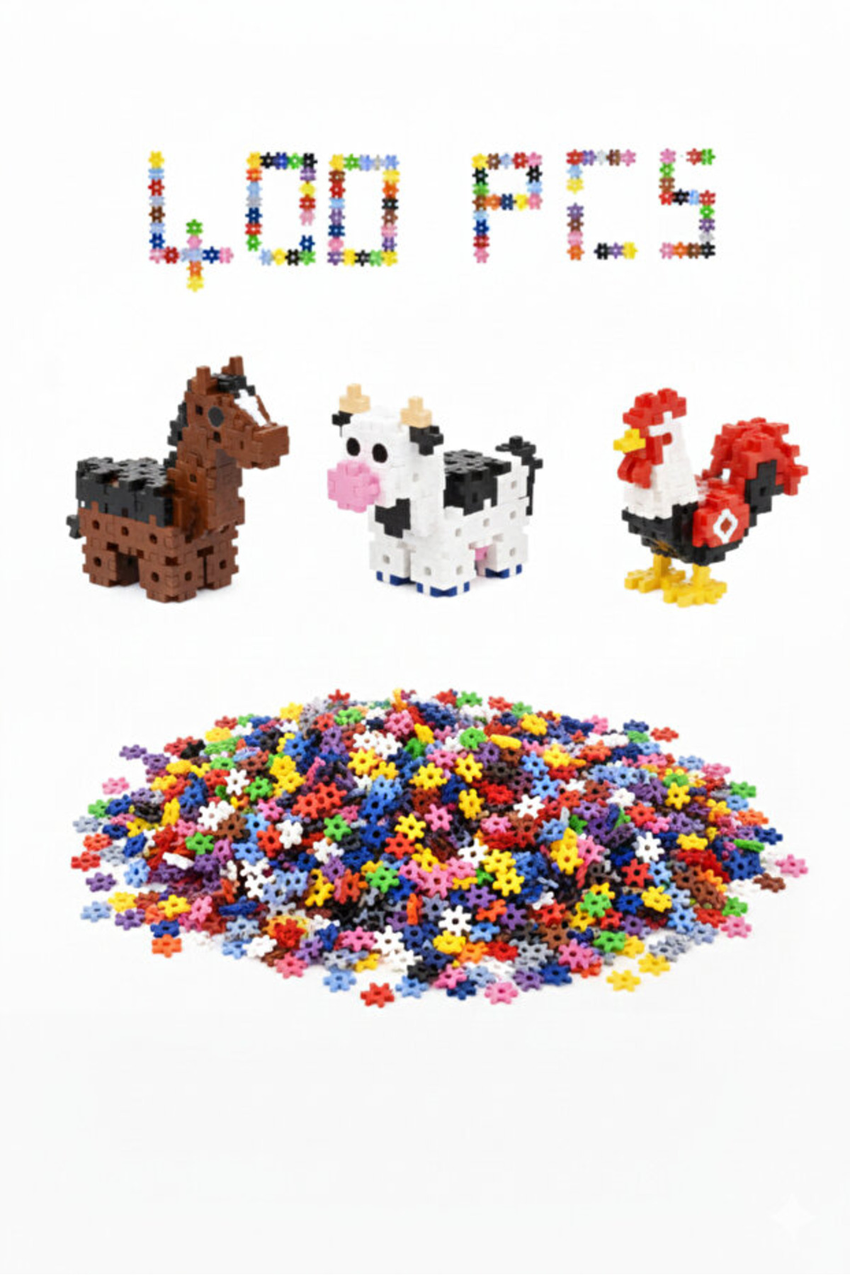 HAPPENS DreamBlocks Eğitici Tak-Çıkar Bloklar - Çocuklar İçin STEM Destekli Yaratıcı İnşa Oyun Seti fotoğrafı 4 (önizleme)