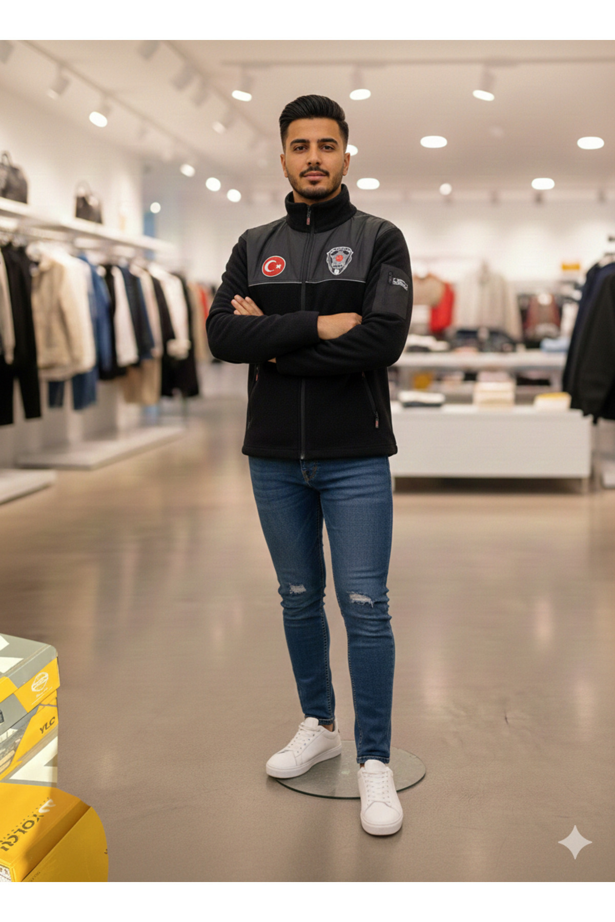 Marka  EKONOMİK SERİ UNİSEX SOFTSHELLİ ÖZEL GÜVENLİK POLAR(BASKILI ) - Görsel 4