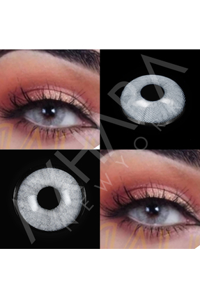 Axhara Newyork Frost Gray Gri Renkli Göz Lensi Kirpik Yıllık