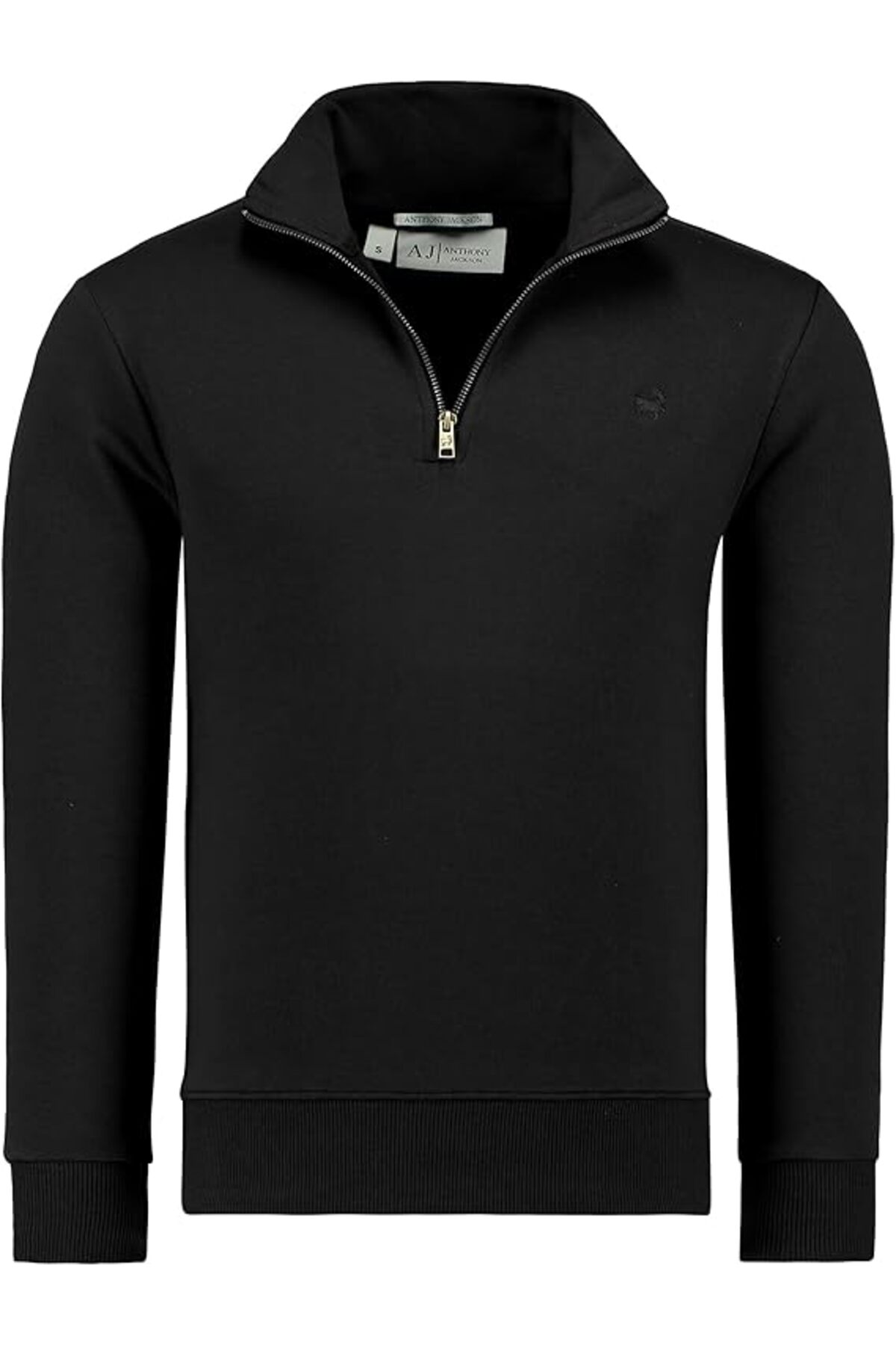 ANTHONY JACKSON Premium Erkek Yakası Fermuarlı Sweatshirt Emilio görsel 4