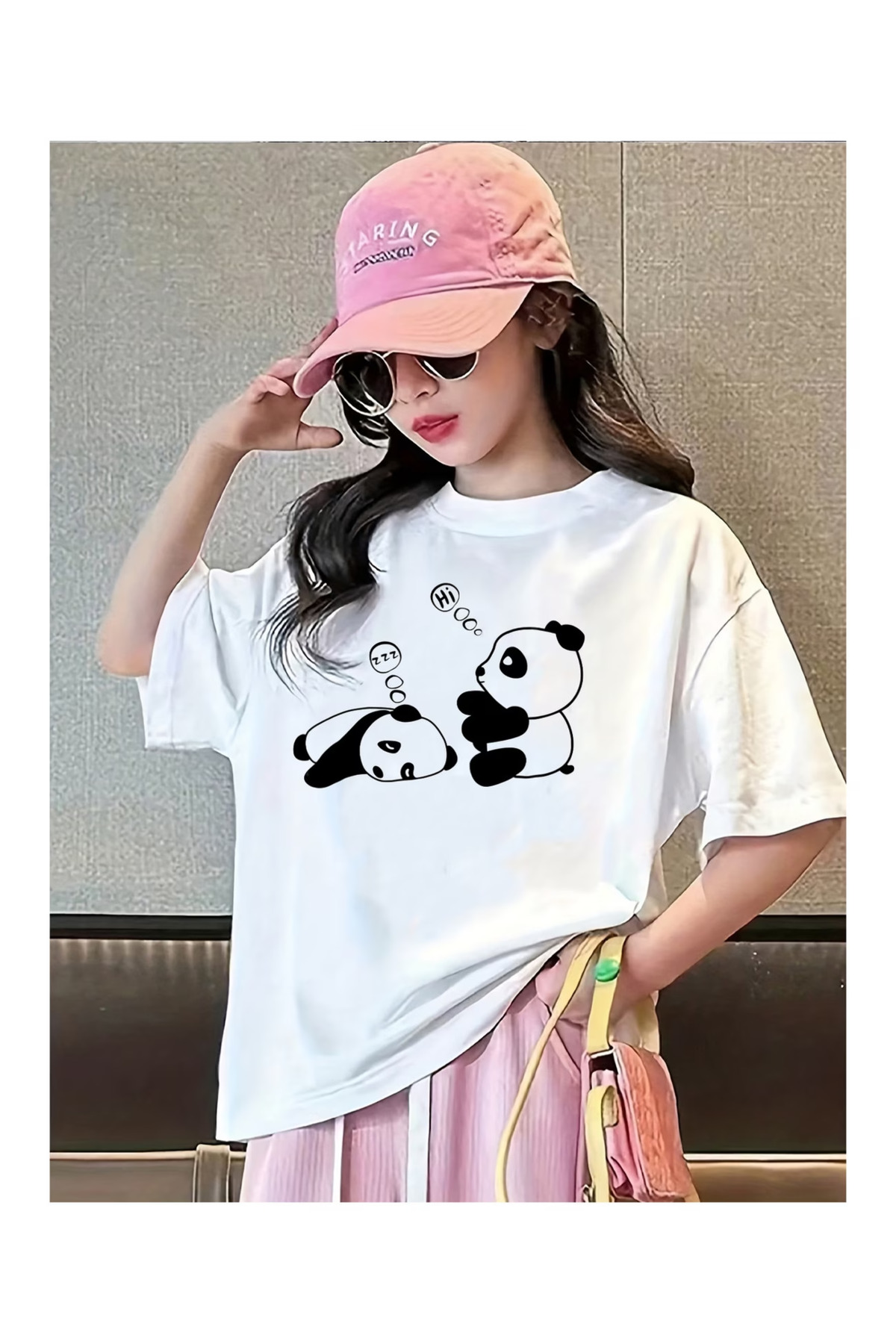 تيشيرت Oversize بطبعة - Unisex