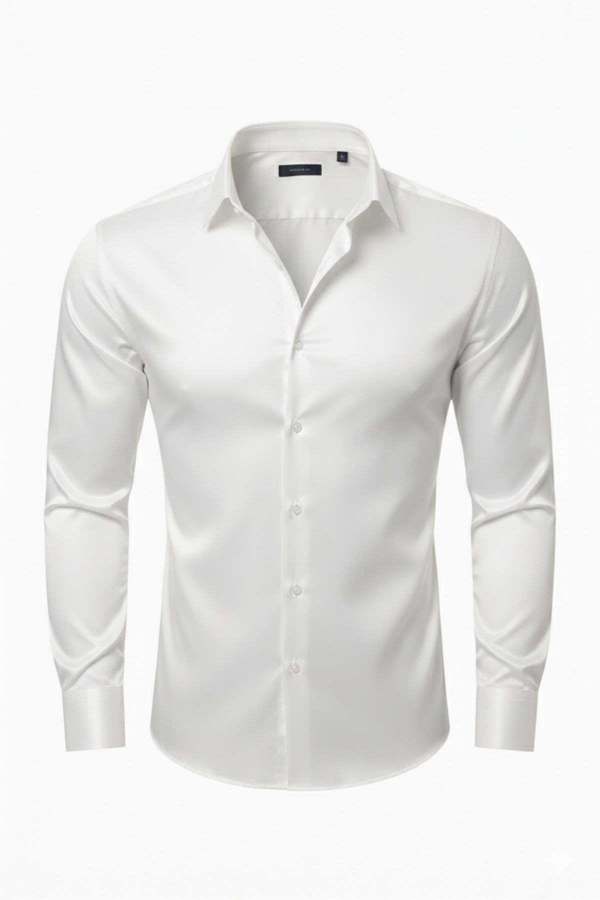 viyamen Erkek Slim Fit Klasik Saten Gömlek görsel 7