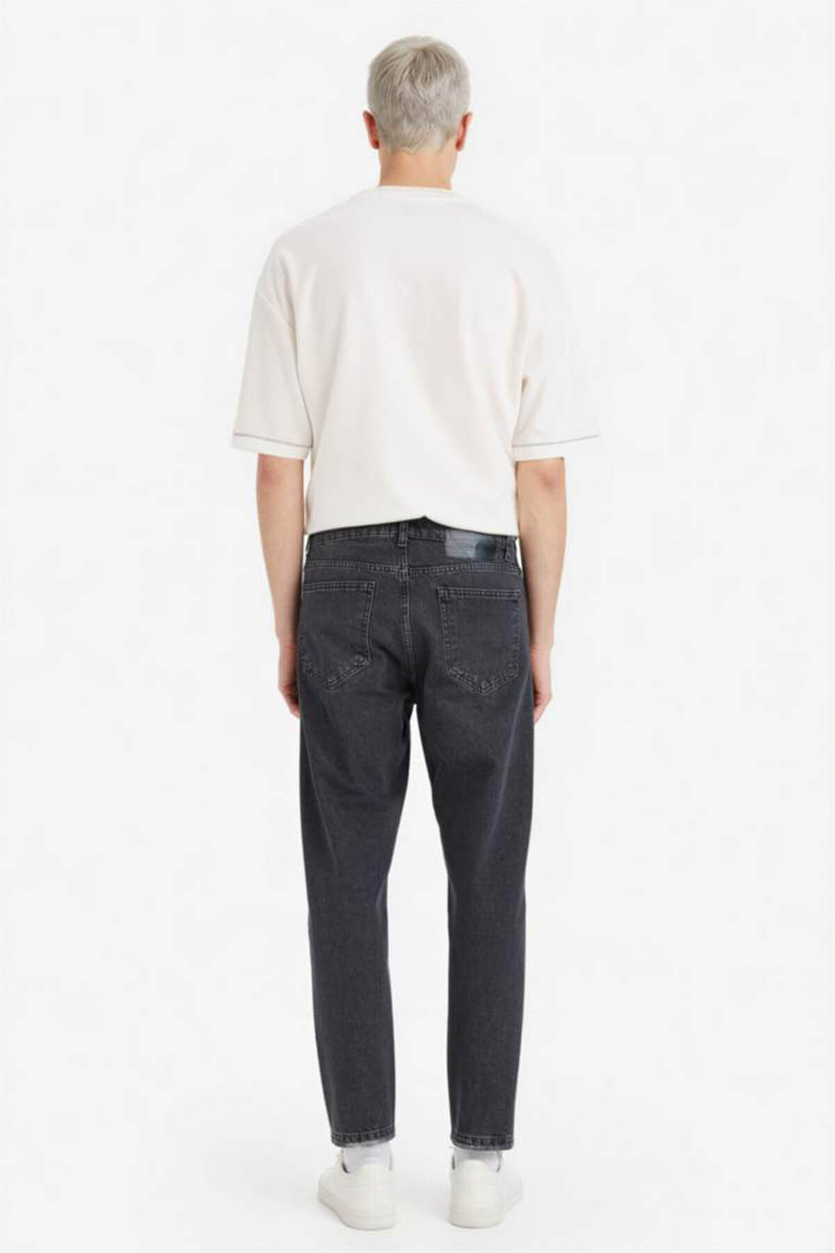 DeFacto %100 Pamuk 90's Slim Fit Jean Pantolon F8999AX26SP görsel 5