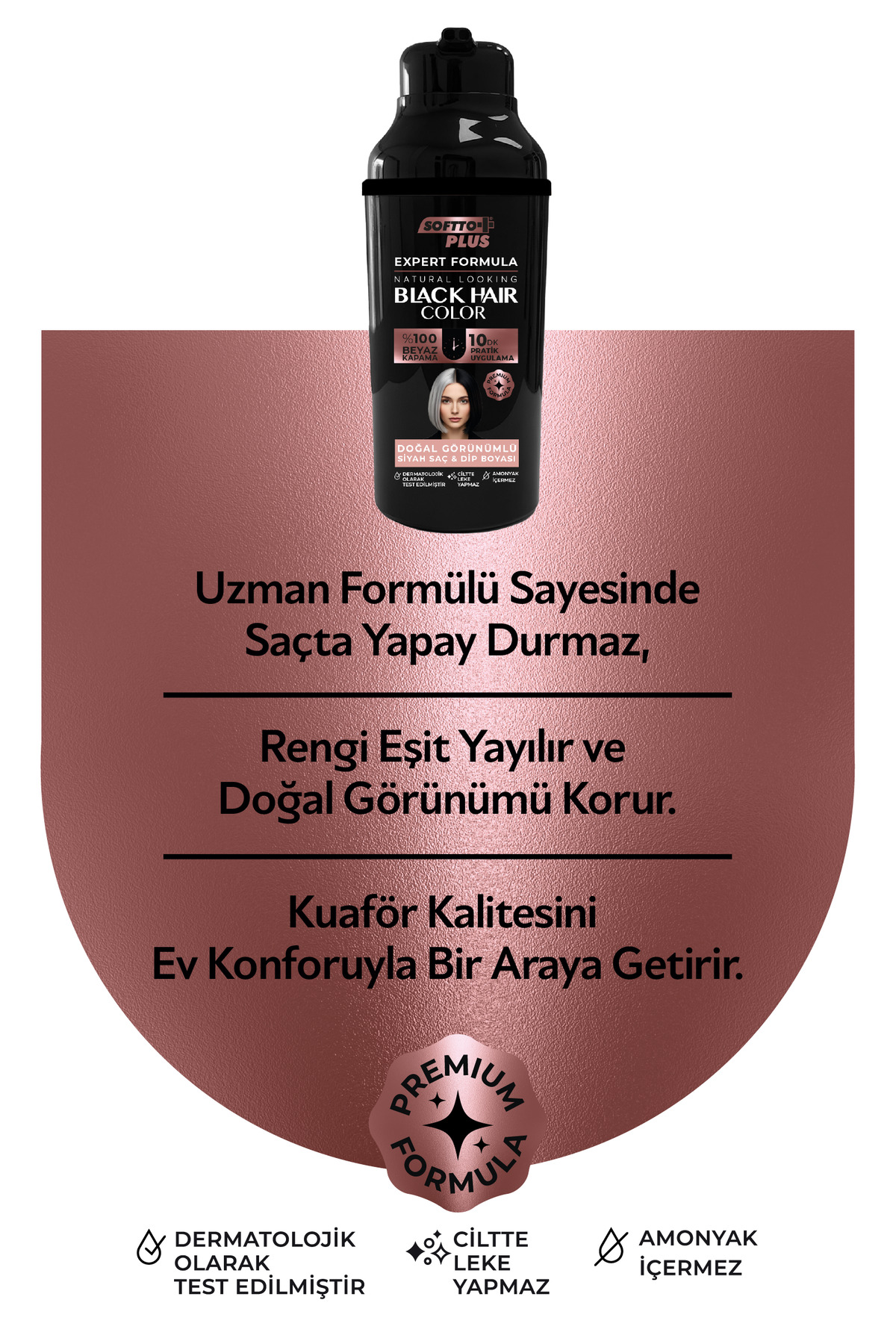 Expert Woman Black Hair Color / Siyah / Kadınlara Özel Yeni Formül / Doğal Görünüm - Ürün görseli
