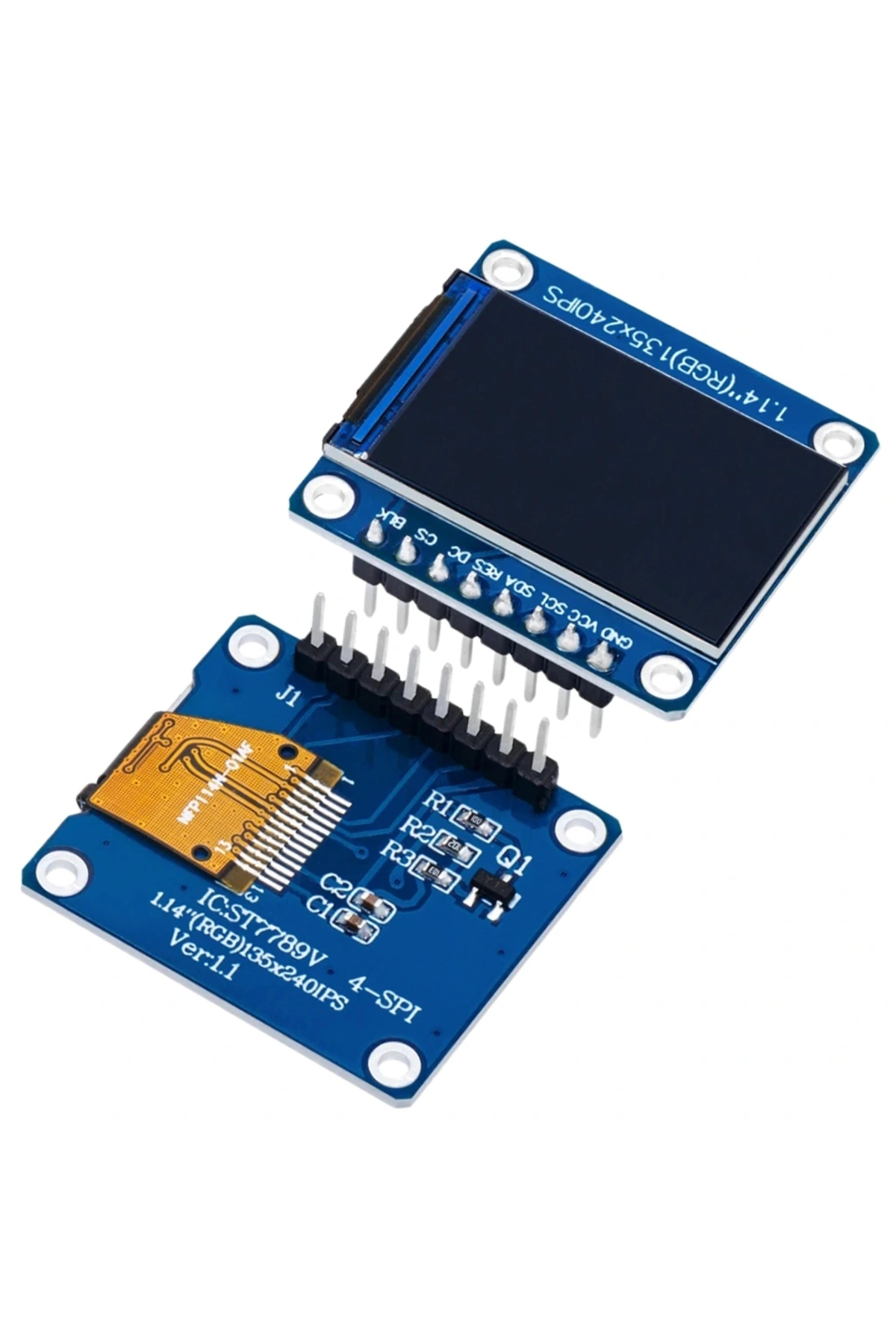 Voltaj 1.14 inch ST7789V Chip 135×240 RGB TFT IPS 8 Pin LCD Ekran