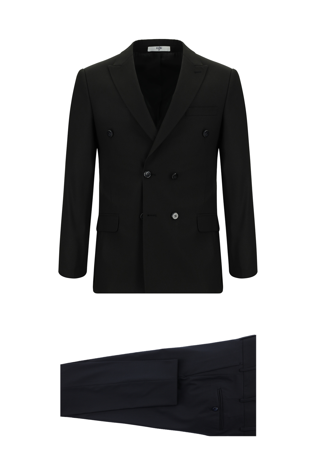 کیگیلی کت و شلوار طرح دار دو دکمه فوق باریک و برش دار مدل Super Slim Fit 7 Drop
