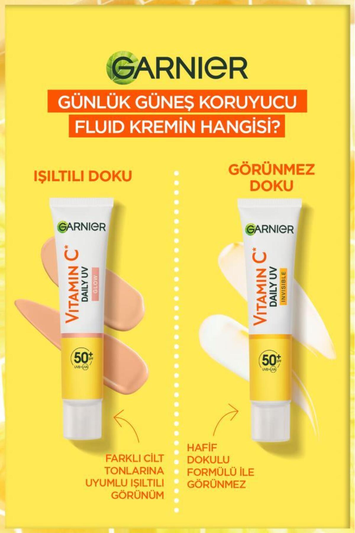 کرم صورت روزانه محافظ آفتاب مایع ویتامین C با بافت درخشان SPF50+ 40ml