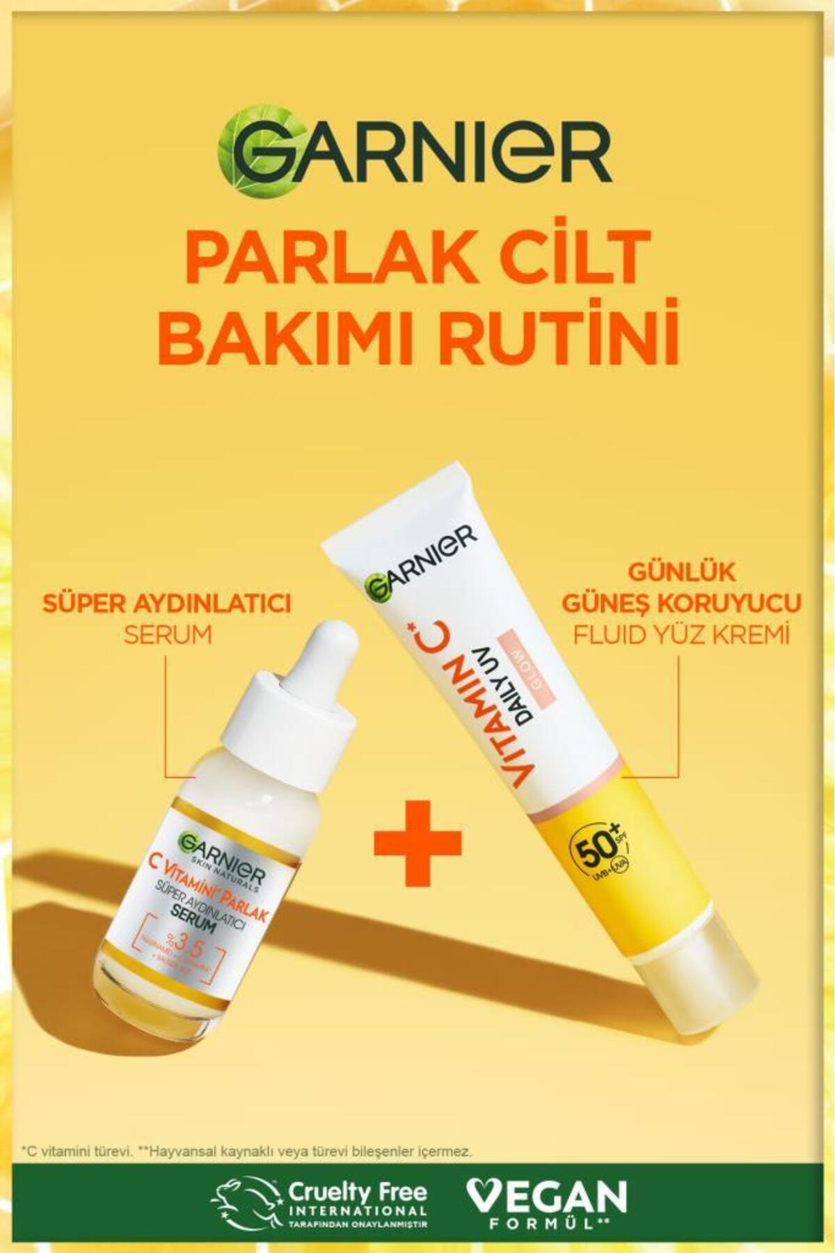 کرم صورت روزانه محافظ آفتاب مایع ویتامین C با بافت درخشان SPF50+ 40ml