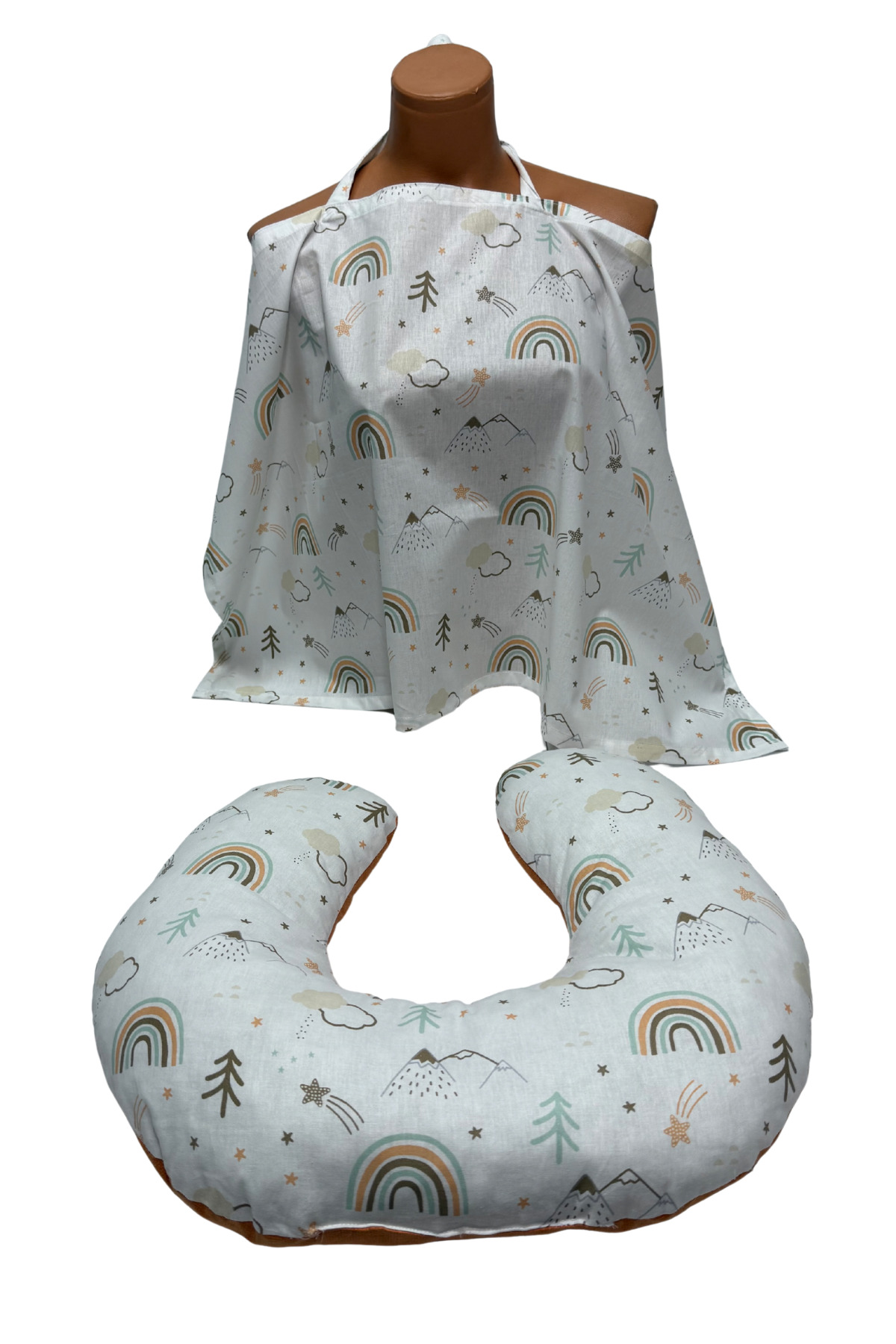 Happy Baby Dikiş Atölyesi 10’lu Babynest Puset Örtüsü Alt Açma Emzirme Yastığı Emzirme Önlüğü Ana Kucağı fotoğrafı 4 (önizleme)