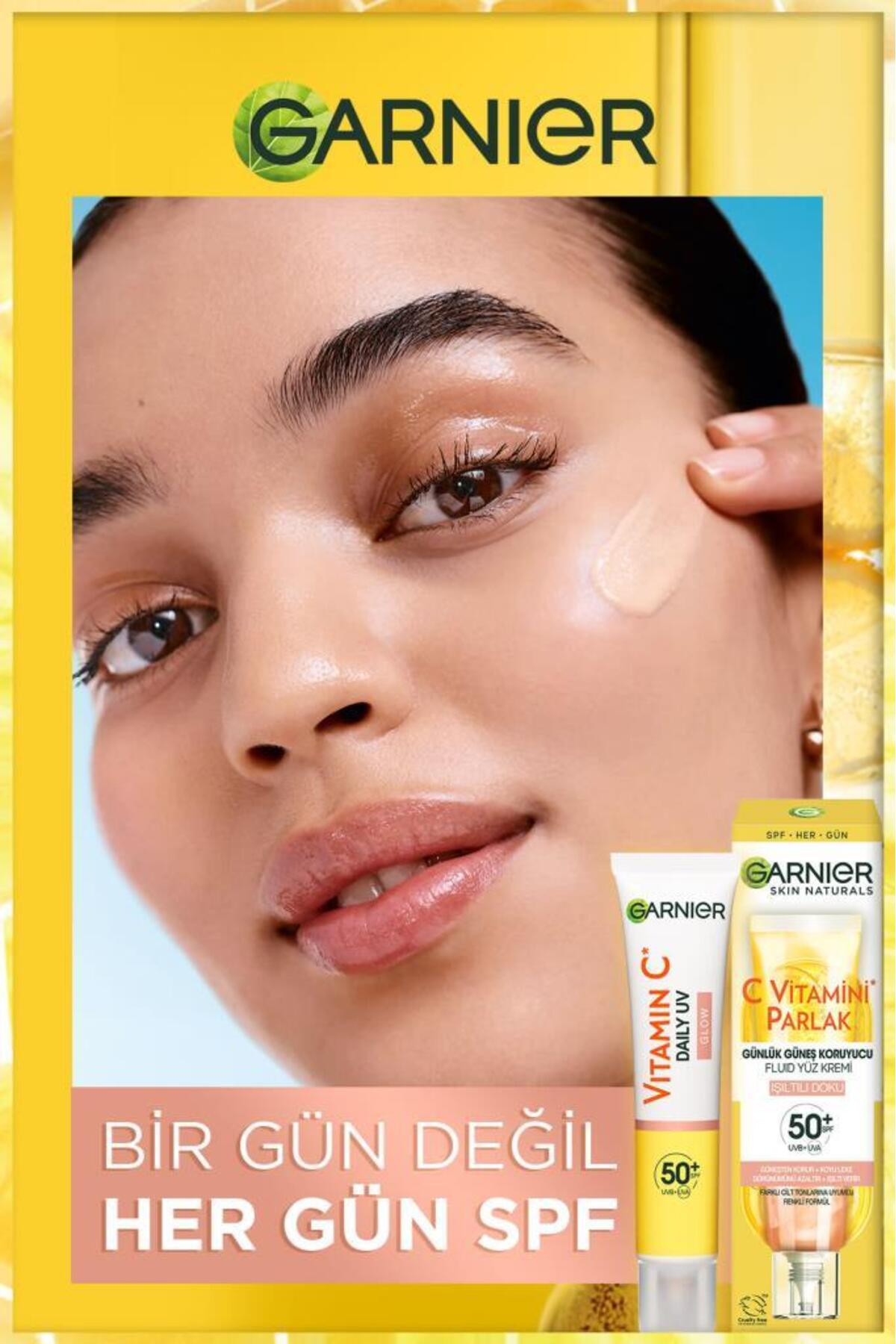 کرم صورت روزانه محافظ آفتاب مایع ویتامین C با بافت درخشان SPF50+ 40ml