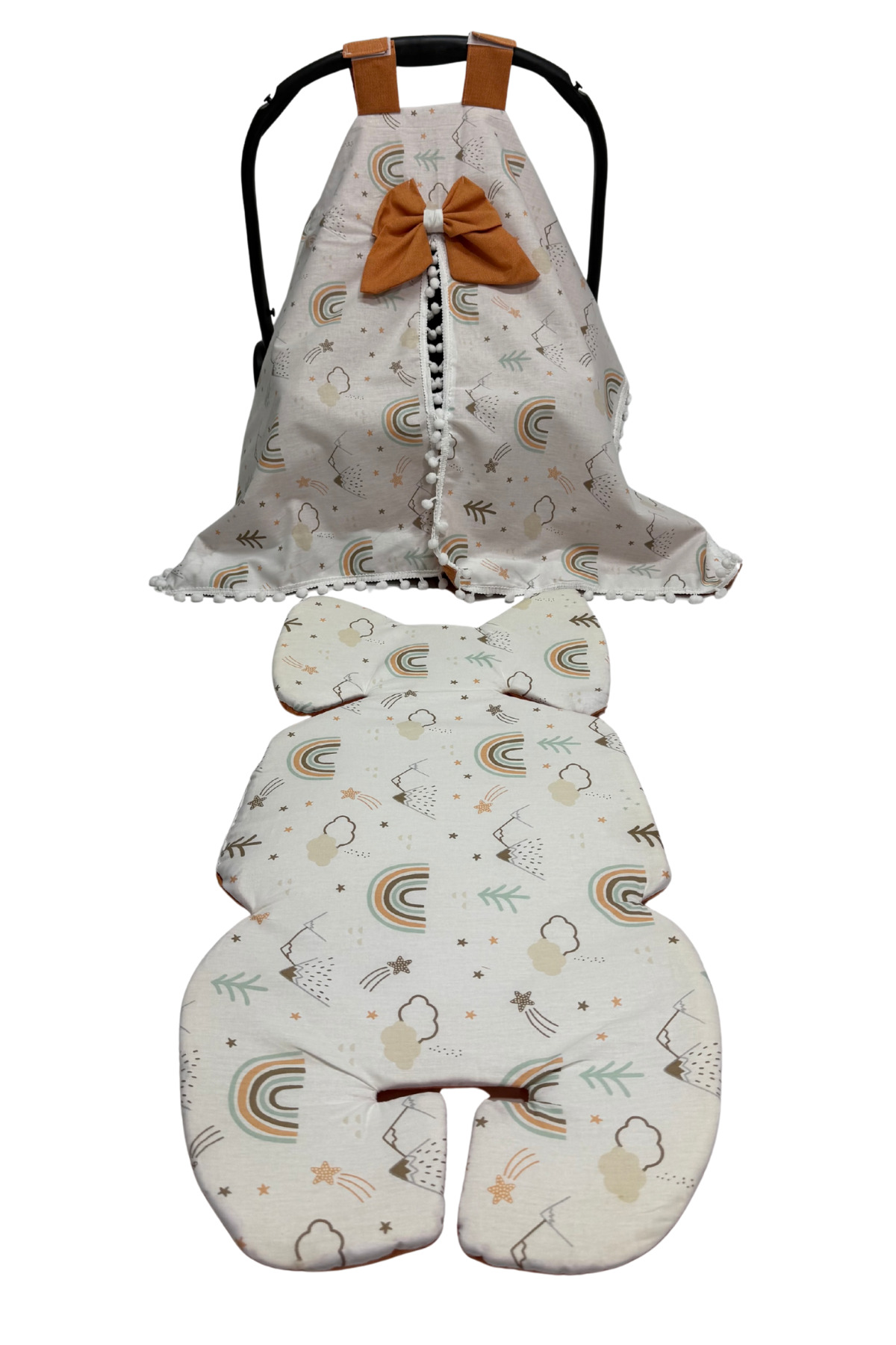 Happy Baby Dikiş Atölyesi 10’lu Babynest Puset Örtüsü Alt Açma Emzirme Yastığı Emzirme Önlüğü Ana Kucağı fotoğrafı 5 (önizleme)