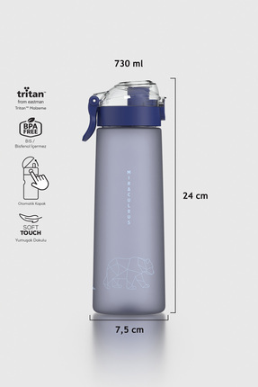 Renga Saga Loop Soft Touch 730 ml Tritan Matara 912136 Mavi