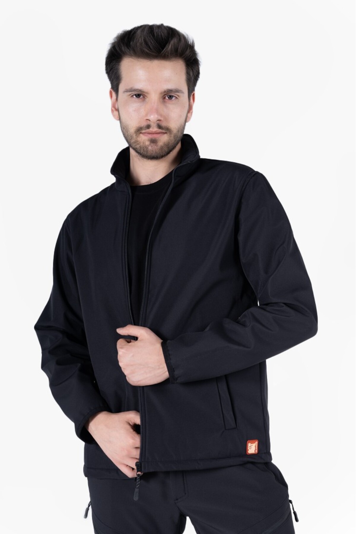 کت جیبی ایستاده سافت شل — مشکی OWL 6740 — تصویر 2 از 6