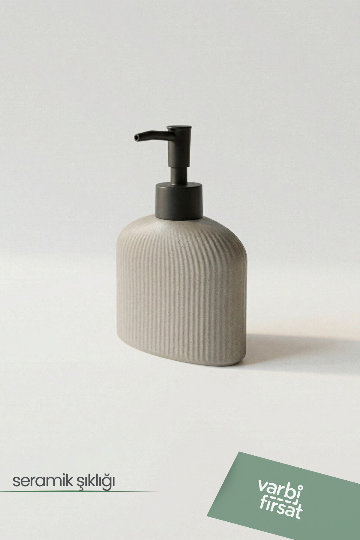Modern Patterned Ceramic Soap Dispenser 180 ml