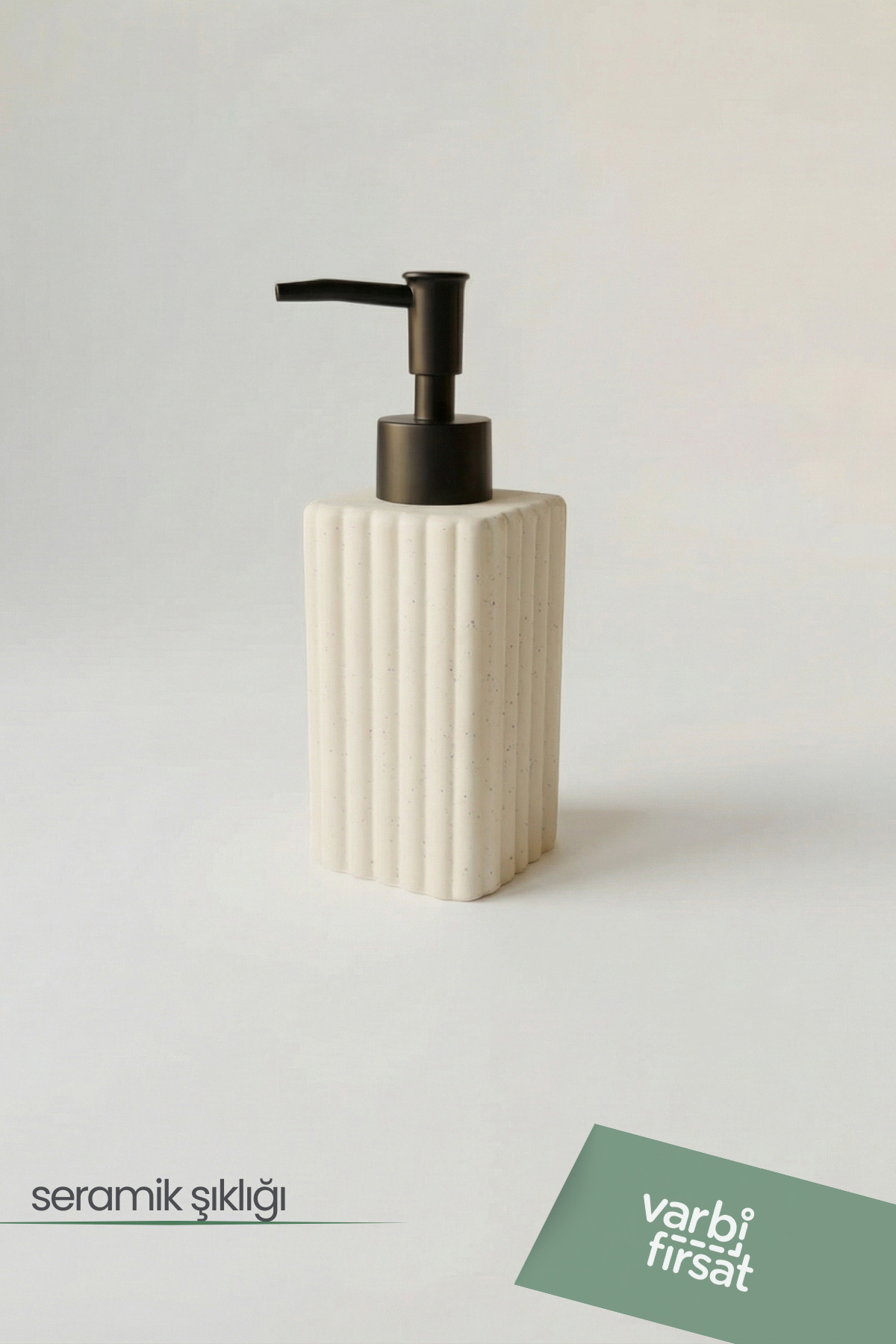 Modern Patterned Ceramic Soap Dispenser 180 ml