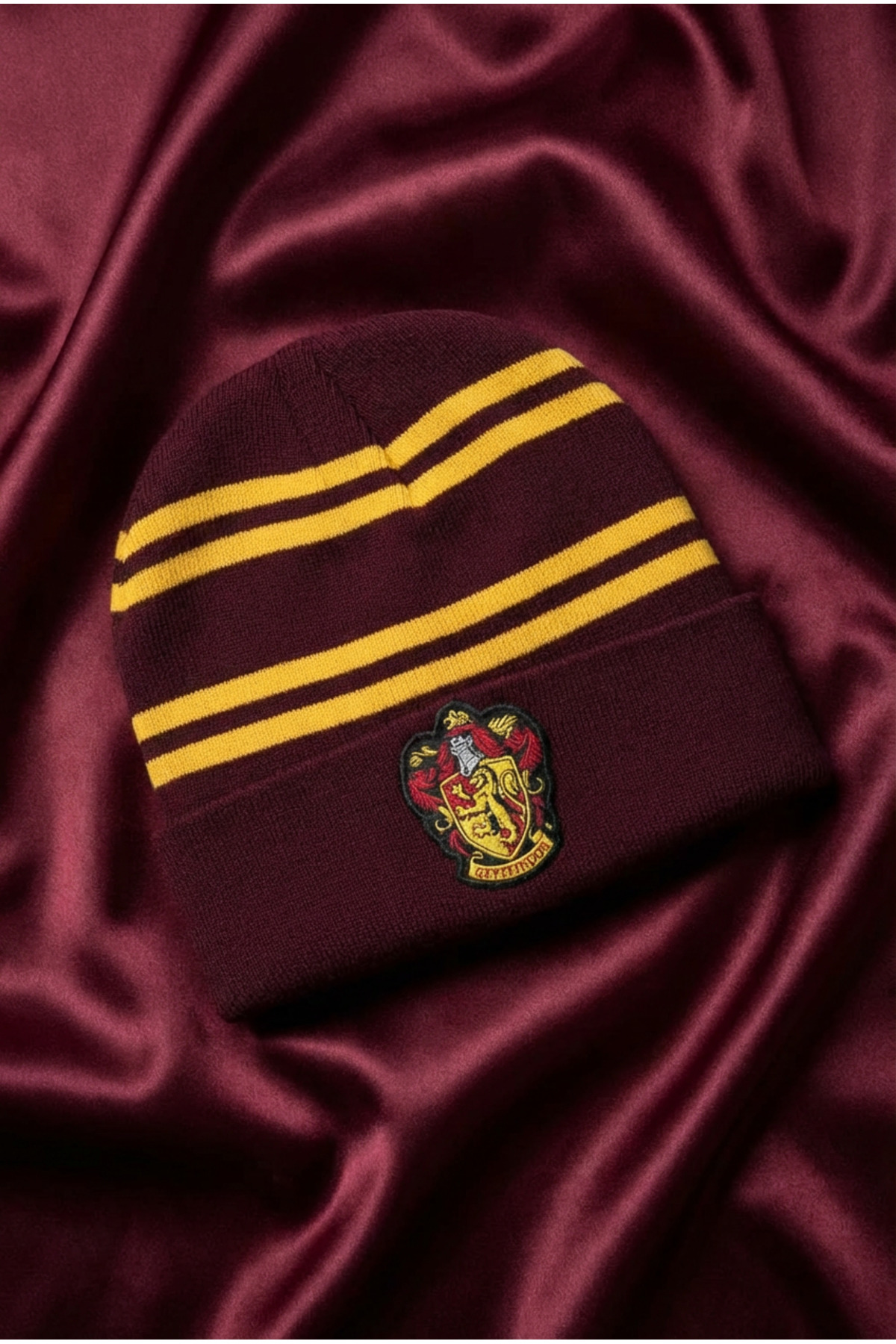 Sihir Dükkanı  Gryffindor Bere Standart Beden Lisanslı Örme Akrilik - Görsel 5