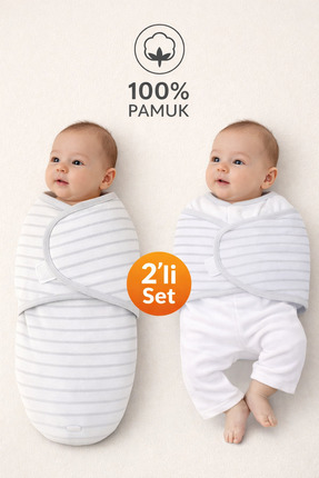 Mimocan 0-4 Ay Bebek İçin %100 Pamuk Kundak, Cırt Cırtlı, Yumuşak Penye Kumaş...