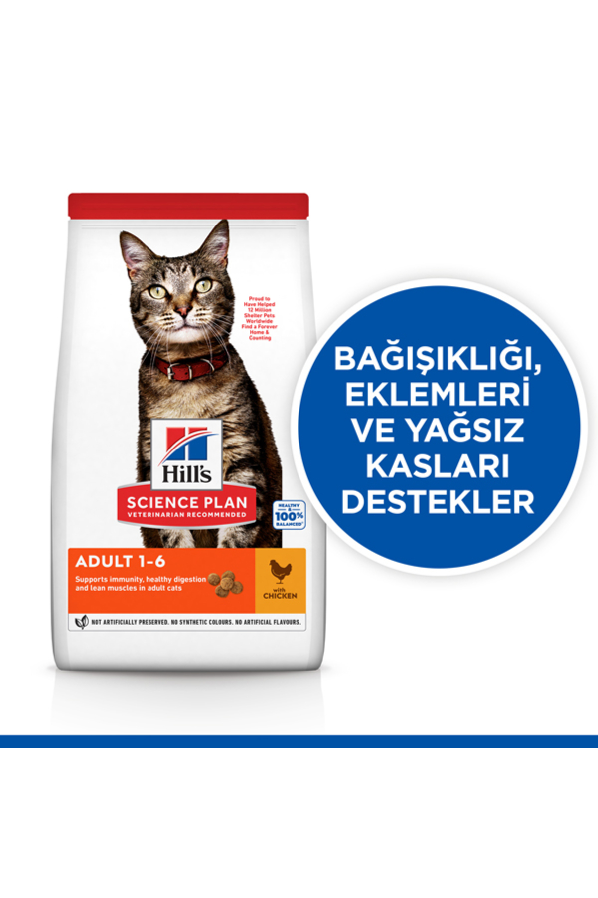 Hill's Hills Adult Optimal Care Tavuklu Yetişkin Kedi Maması 3 Kg
