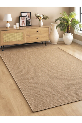SARAZ HALI Sisal Jut Hasır Model Tek Renk Dokuma Yıkanabilir Toz Vermez Halı ...